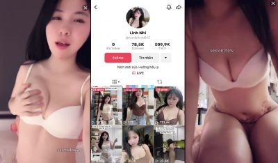 Linh Nhi idol tiktok live show bím trên app sex
