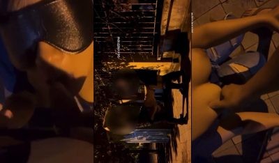 Public cùng gái xinh cực dâm giữa đường