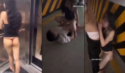 Public gạ trai lạ chịch trong thang máy tới hầm gửi xe