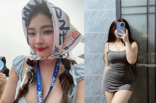 Yêu em xinh hàng múp nhấp nhẹ đã chảy dịch